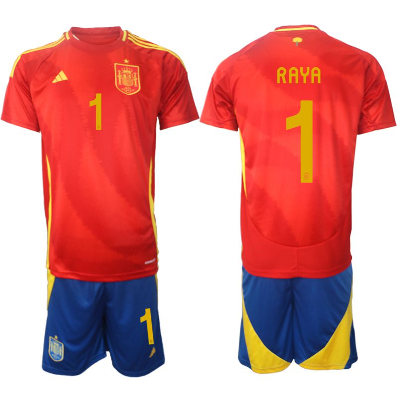 Men 2024-2025 Season Spain home red 1 Soccer Jersey